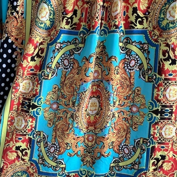 White Mark Couture Collection Multicolored Tunic Minidress Size Small - Picture 5 of 10